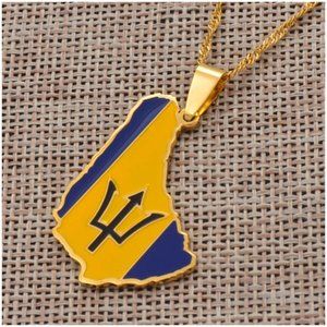 🇧🇧 Best Seller Barbados Pendant Unisex Necklace